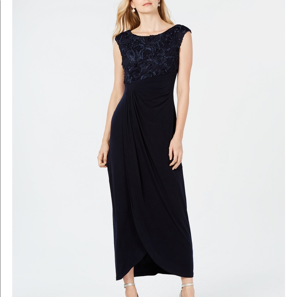Petite Size Navy Blue Gown